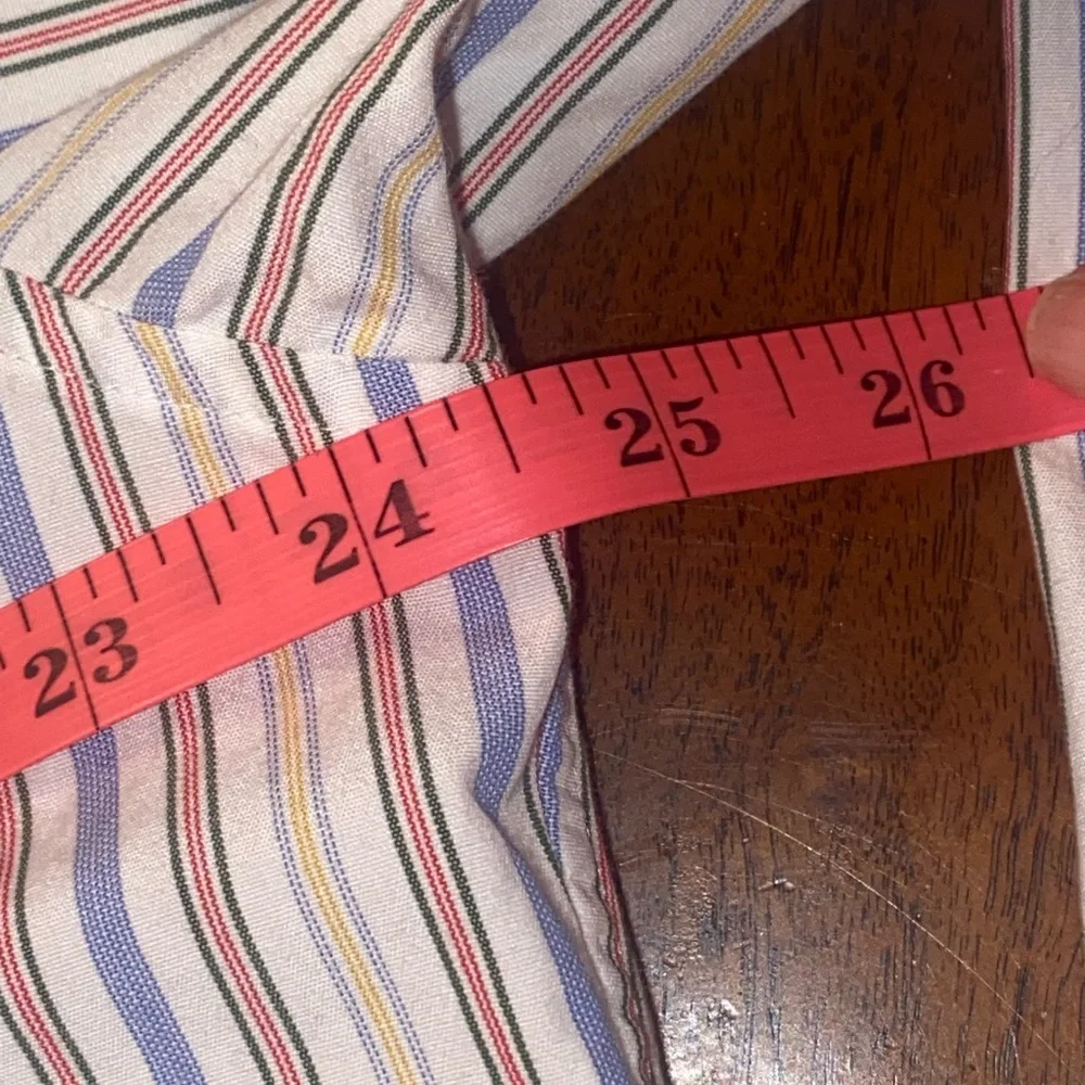 Vintage 90s J. Crew Stripe Button Down Shirt, sz 16-35